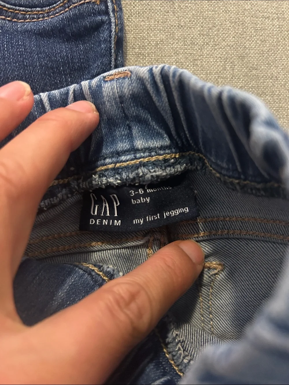 Baby Gap Set of 2 Stretch Denim Jeggings - Light Blue & Dark Blue